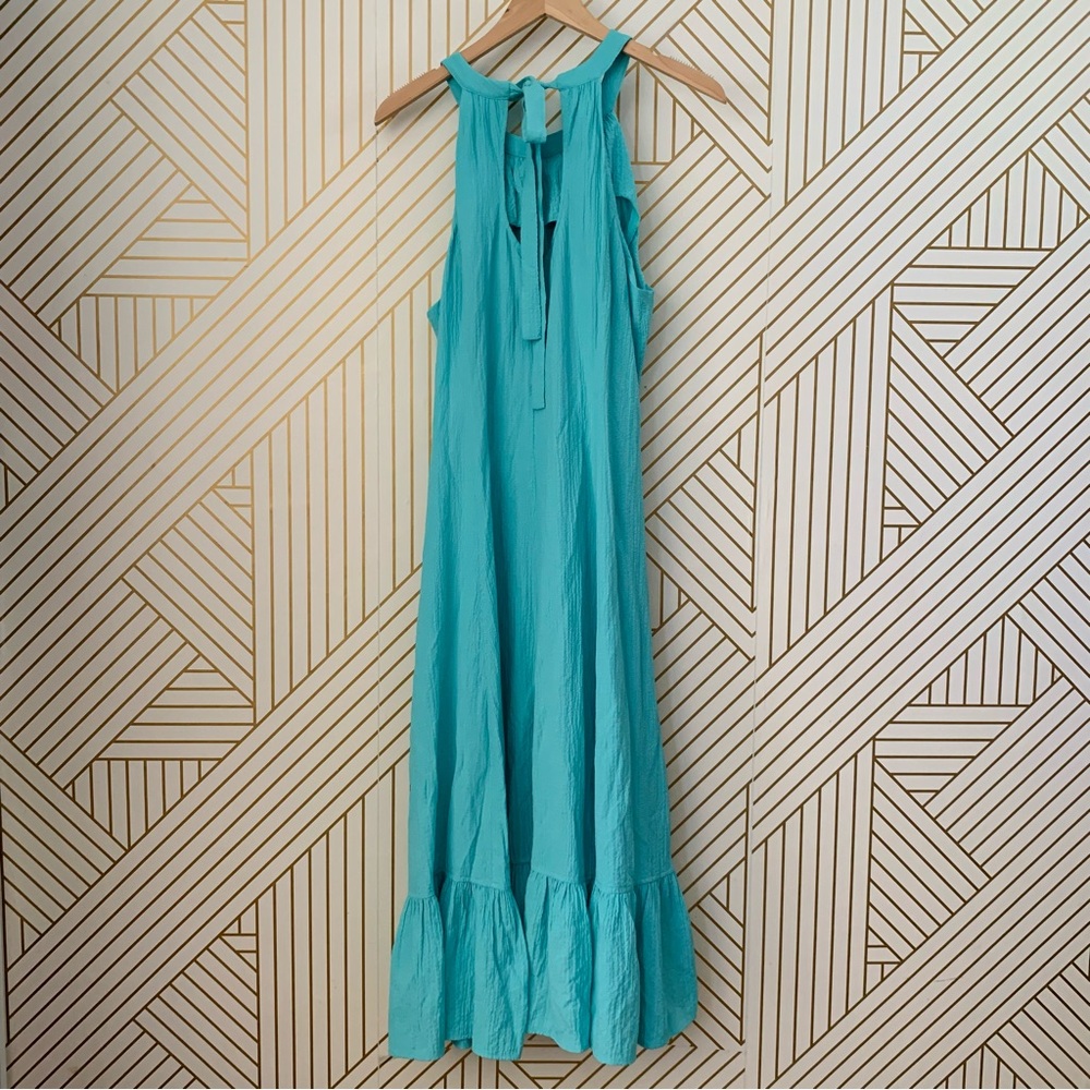 Calvin Klein Teal Halter Maxi Dress - Picture 7 of 10